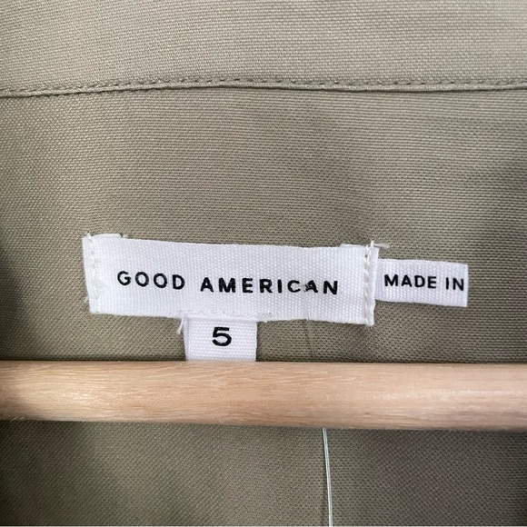 GOOD AMERICAN Womens Flight Suit Romper Size 5 Postal Khaki - Picture 11 of 15